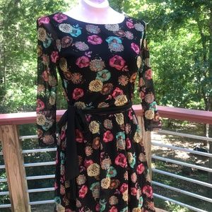 Sweet Retro Floral Skater Dress